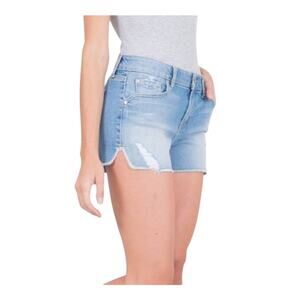 Level 99 Womens jean cutoffs raw hem, jean shorts, Size 33